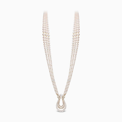 Yellow Gold / White Japanese Akoya