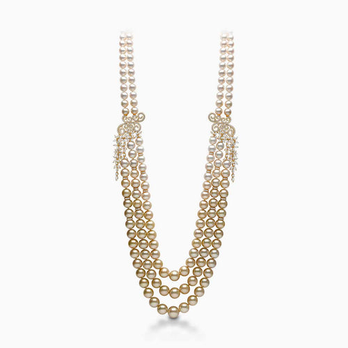Ombré 18K Gold South Sea Pearl Necklace