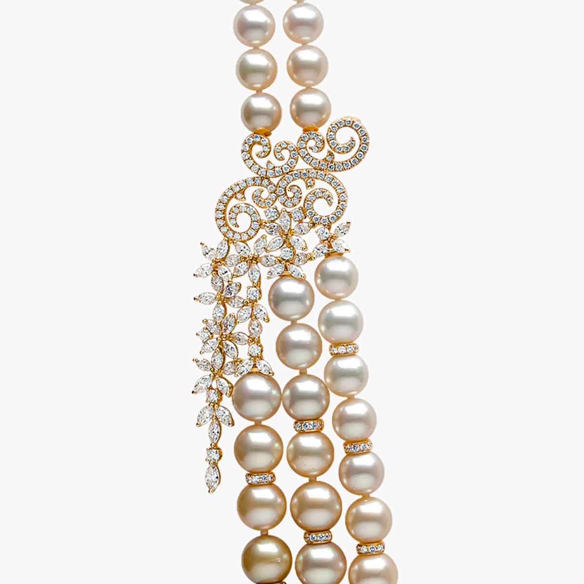 Ombré 18K Gold South Sea Pearl Necklace
