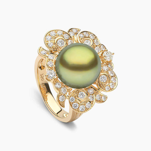 Yellow Gold / Pistachio Tahitian