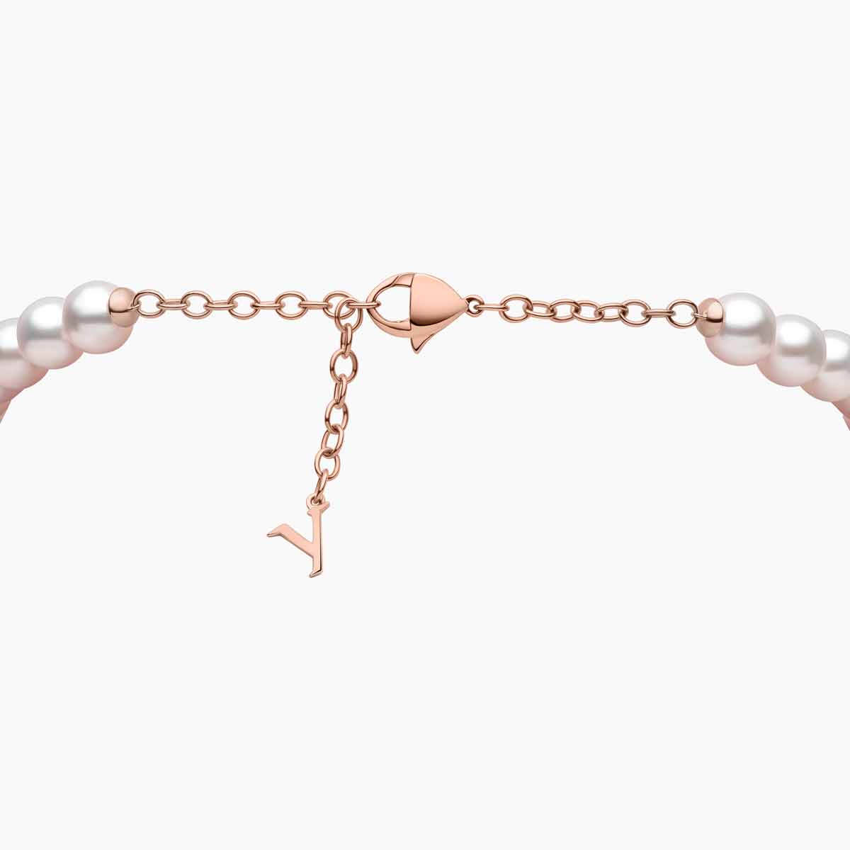 Rose Gold /  White Japanese Akoya