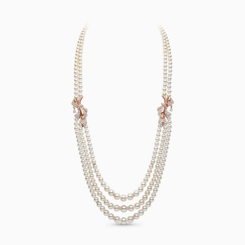 Rose Gold / White Freshwater