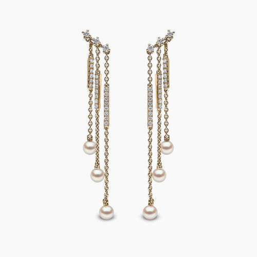 Yellow Gold / White Japanese Akoya