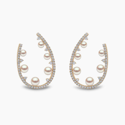 Yellow Gold / White Japanese Akoya