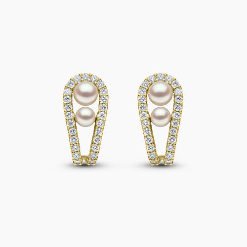 Yellow Gold / White Japanese Akoya