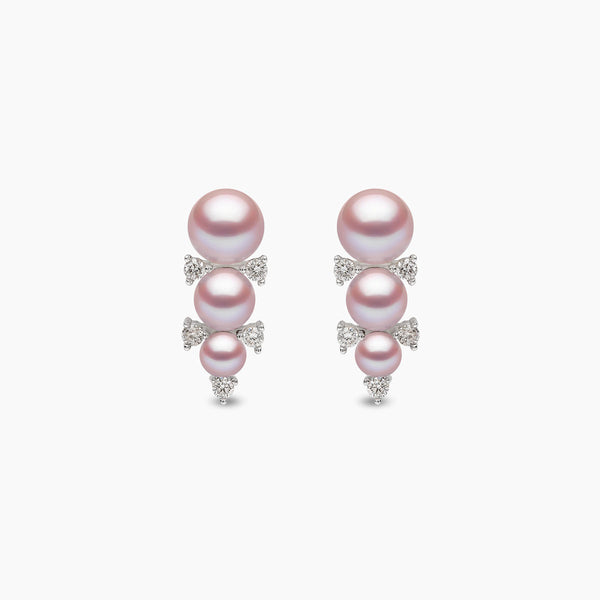 【美品】入江佑子 puffy oval long  26cm Papaya Earrings in Peach