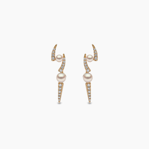 Yellow Gold / White Japanese Akoya