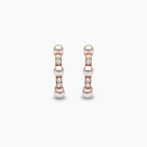 Rose Gold / White Japanese Akoya