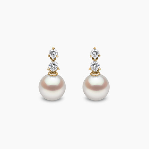 Yellow Gold / White Japanese Akoya