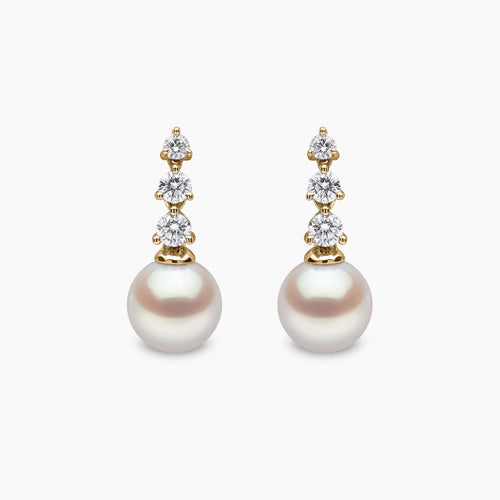 Yellow Gold / White Japanese Akoya