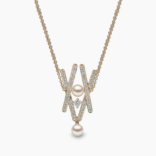 Yellow Gold / White Japanese Akoya