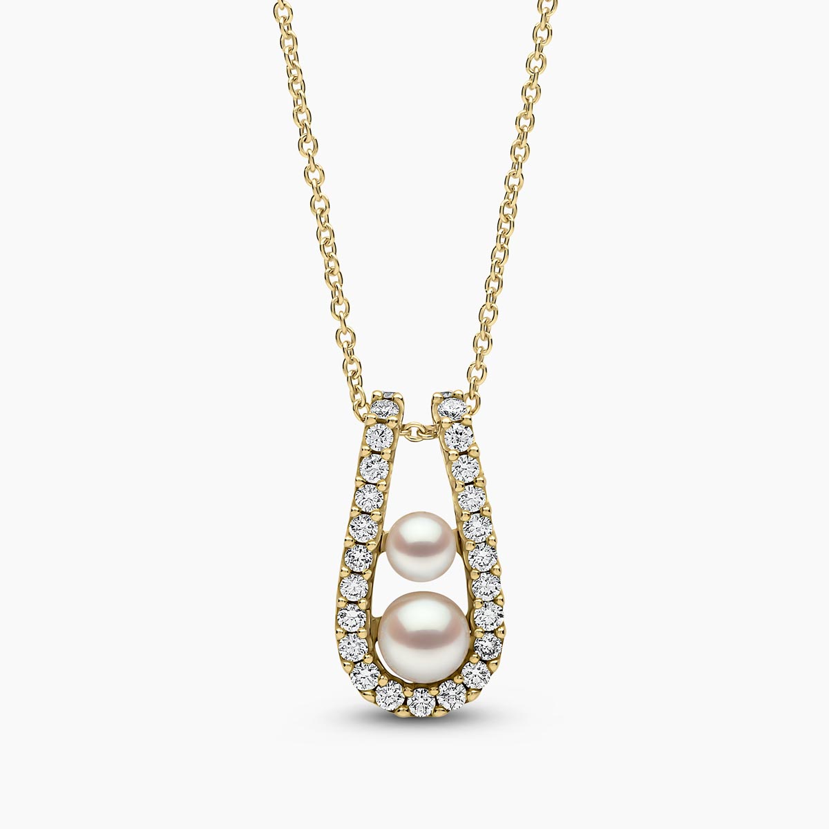 Yellow Gold / White Japanese Akoya