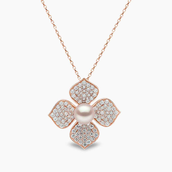 ★PEARLY MORE★ Rose and Pearl Daily Necklace Q2307NLET_0_grande.jpg?v=