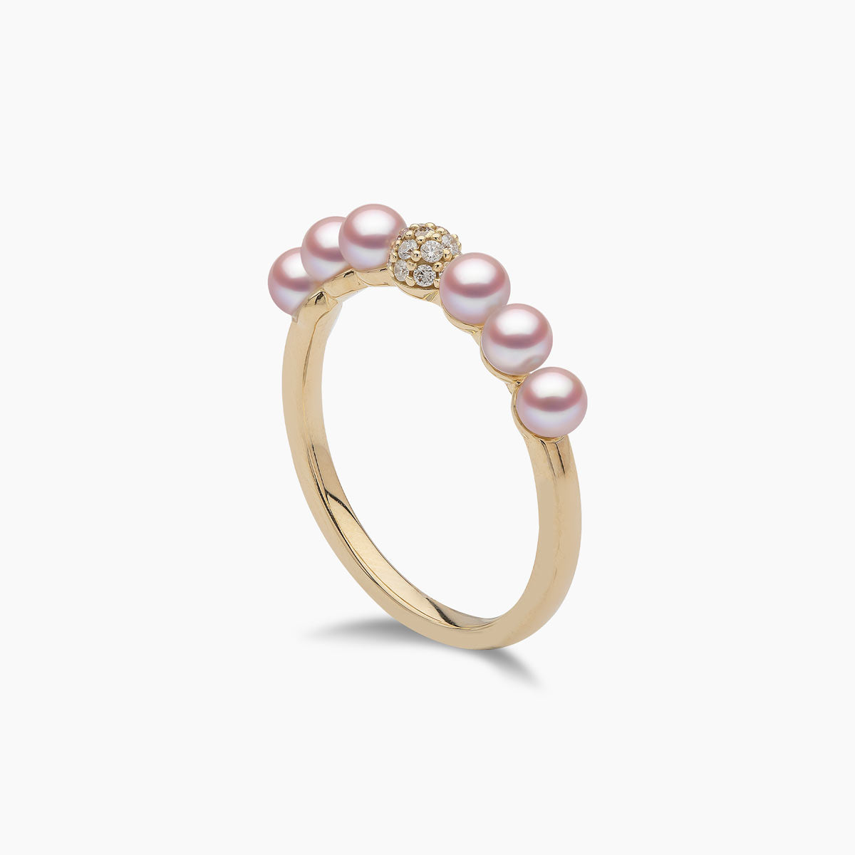 Eclipse Pearl & Diamond Cosmic Ring | Yoko London