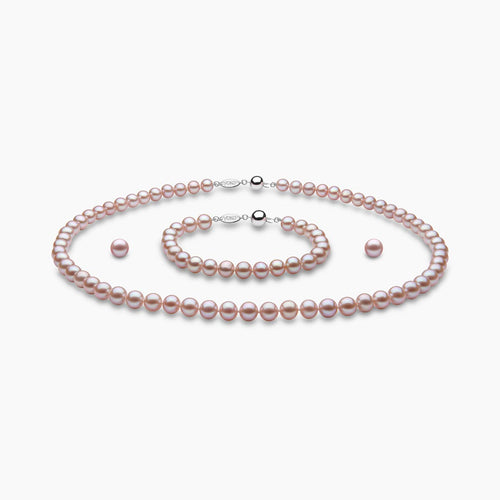 White Gold / Pink Freshwater / 6-7mm