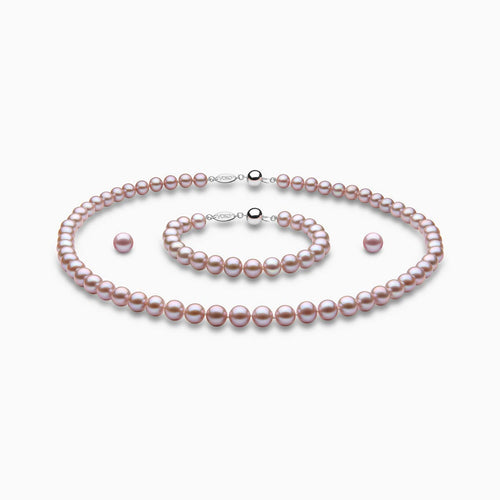 White Gold / Pink Freshwater / 7-8mm