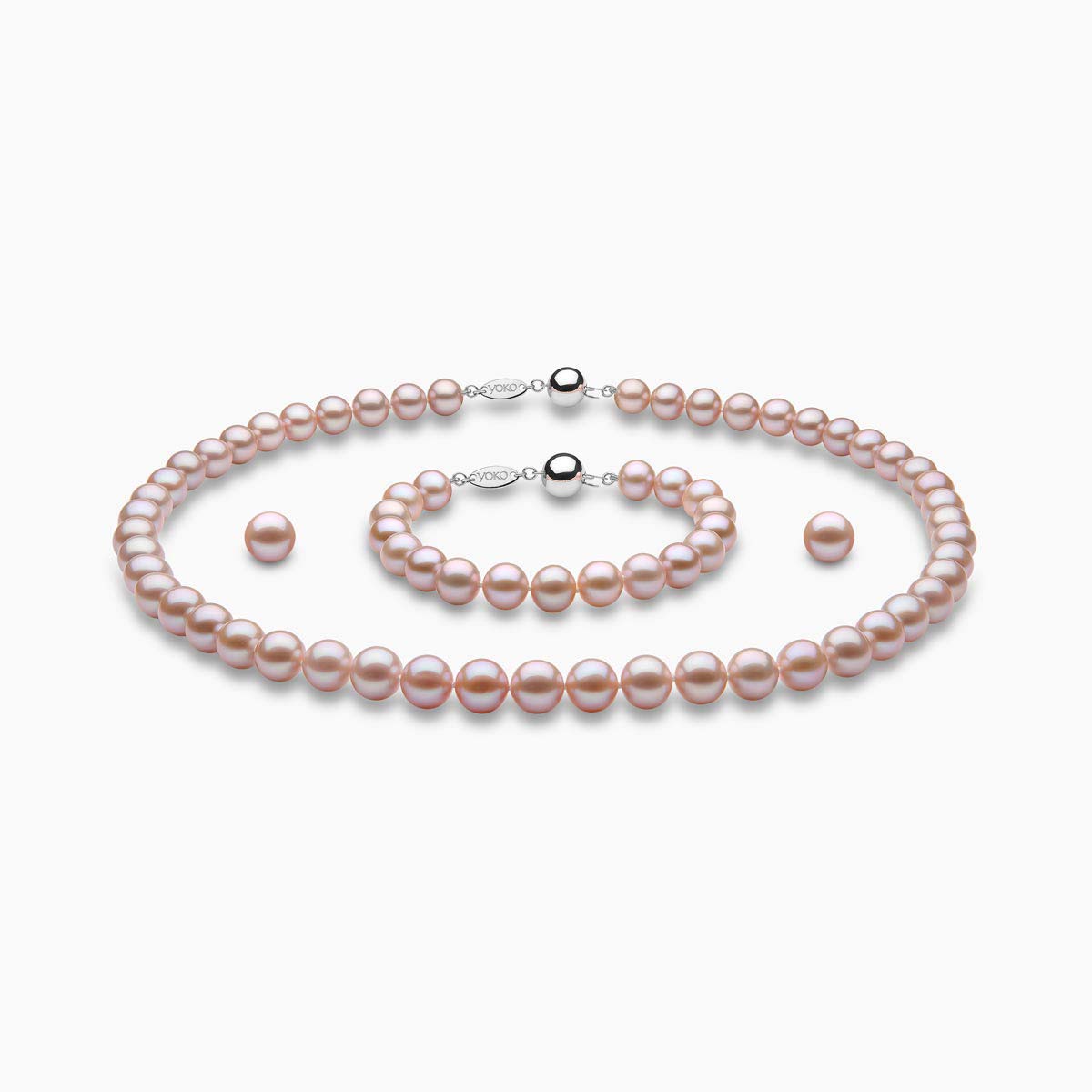 White Gold / Pink Freshwater / 8-9mm