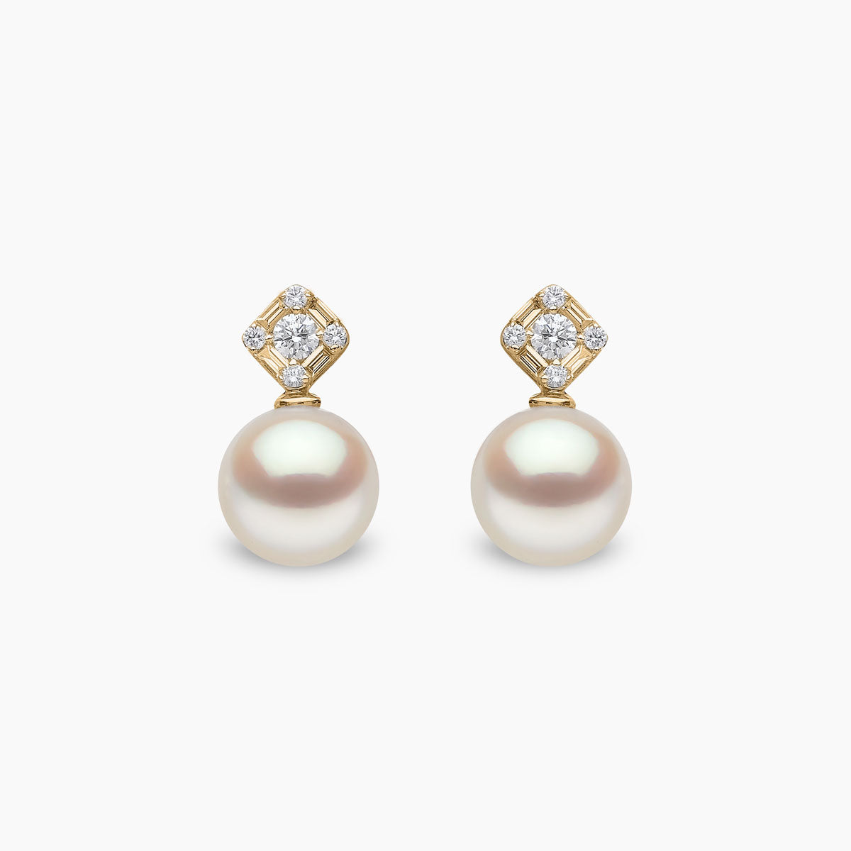 Starlight Pearl & Diamond Nova Earrings | Yoko London
