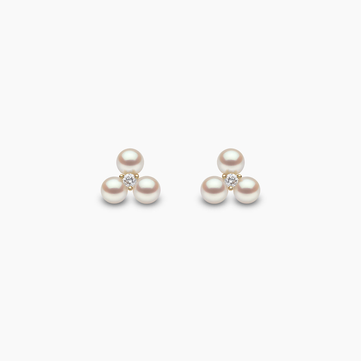 Mikimoto pearl and hot sale diamond earrings