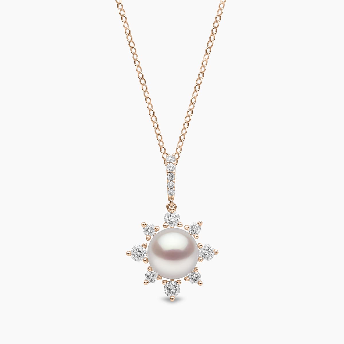 Rose Gold / White Freshwater