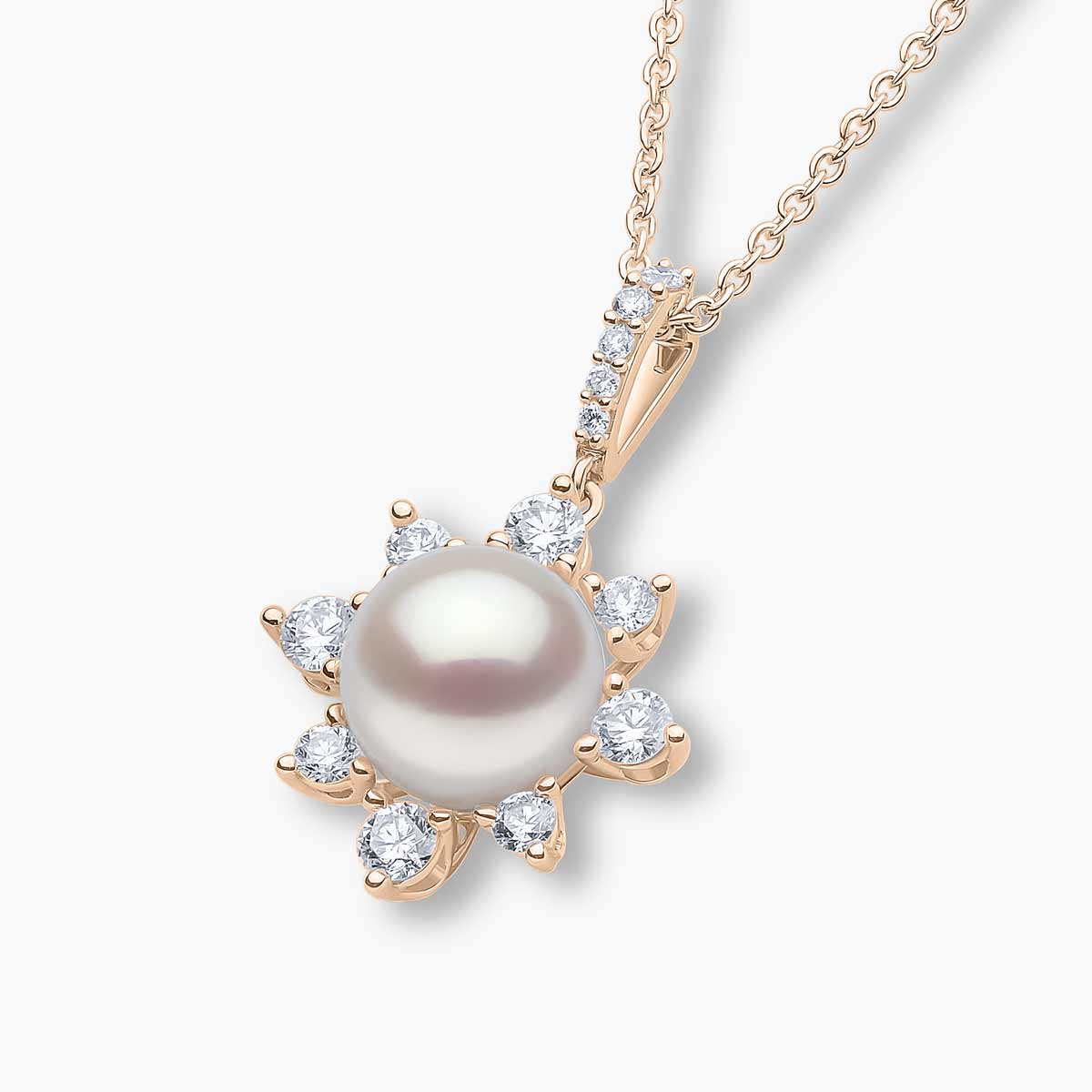 Rose Gold / White Freshwater