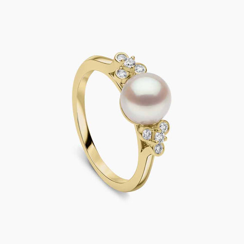 Yellow Gold / White Freshwater