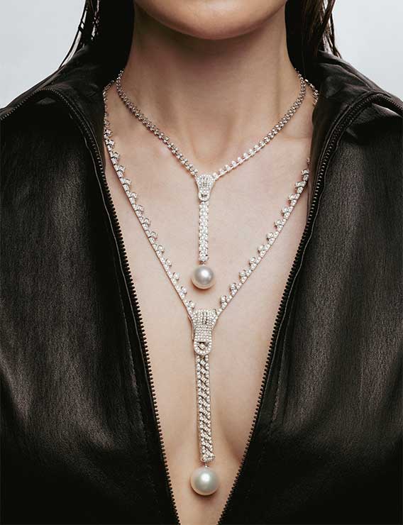 Duchess Triple Row Multicolour Pearl Necklace | Yoko London