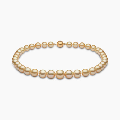 Classic 18K Gold Indonesian South Sea Pearl Strand Necklace