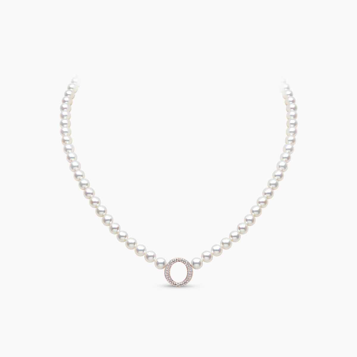 Rose Gold / White Freshwater