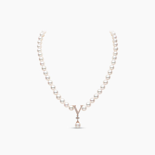 Rose Gold / White Freshwater