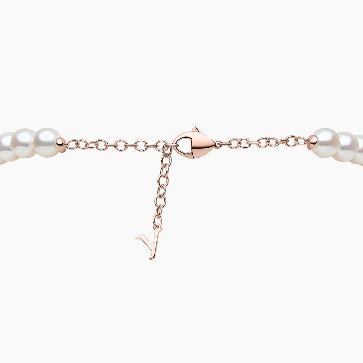 Rose Gold / White Japanese Akoya