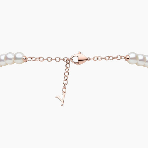 Rose Gold / White Japanese Akoya