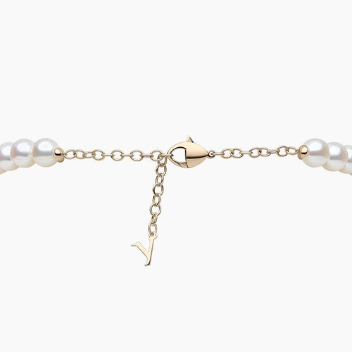 Yellow Gold / White Japanese Akoya