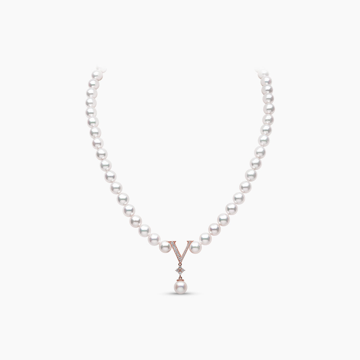 Rose Gold / White Freshwater