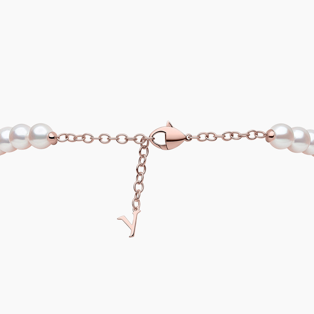 Rose Gold / White Freshwater