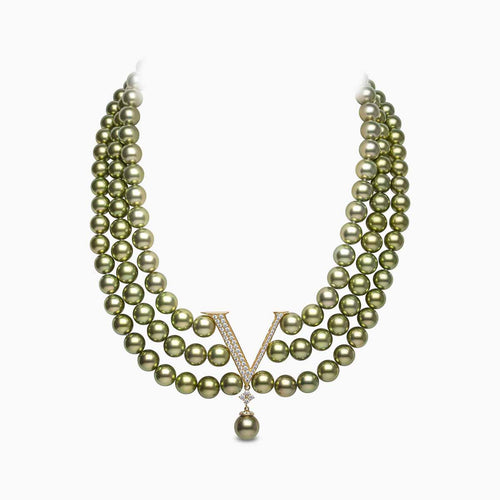 Yellow Gold / Pistachio Tahitian