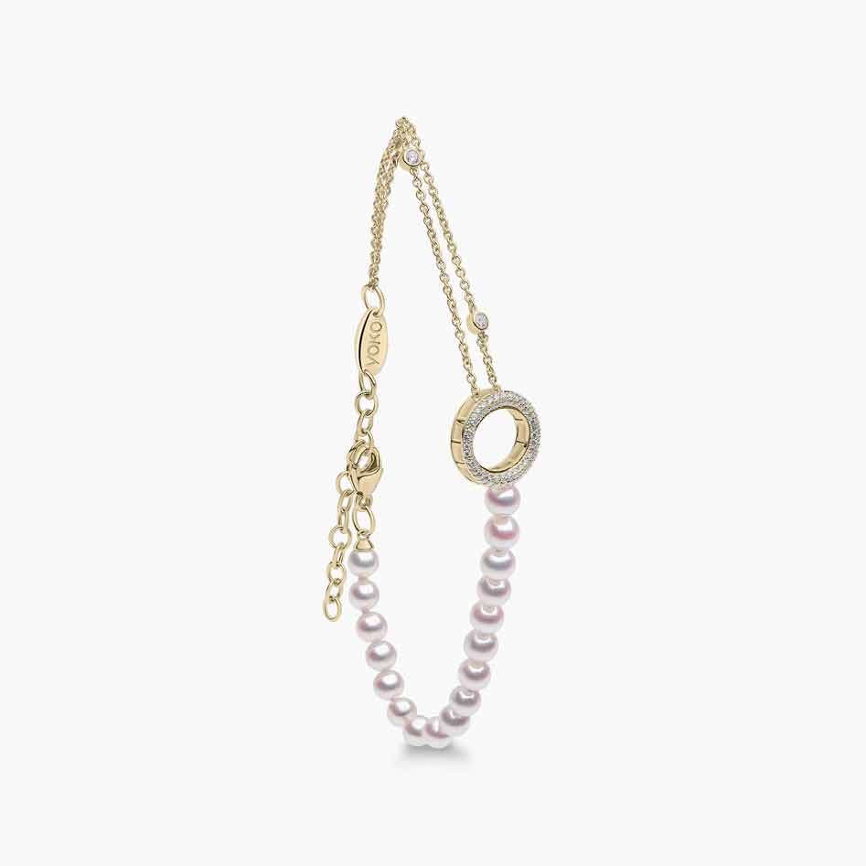 Yellow Gold / White Freshwater